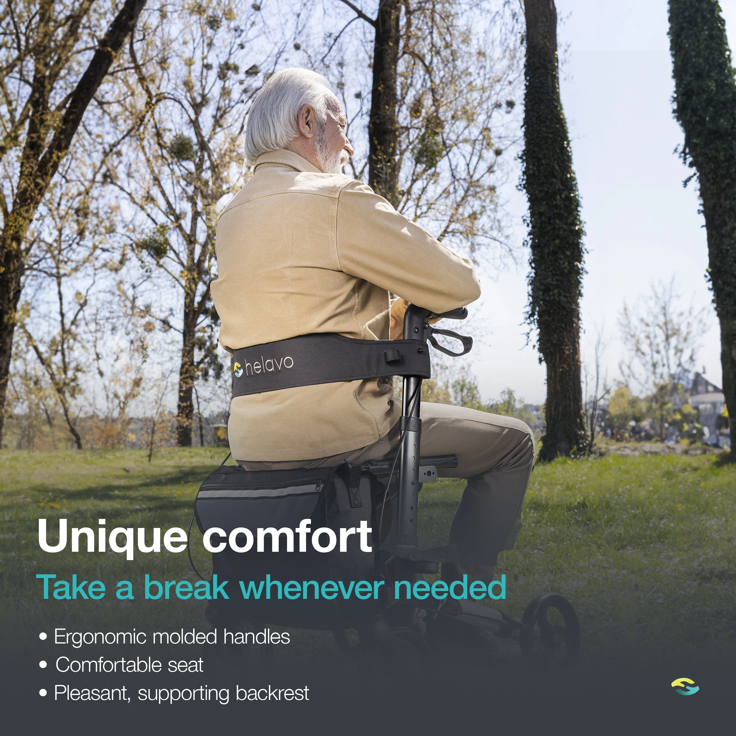 Foldable Premium Rollator - Black - Lightweight Aluminum - Maximum Mobility Indoors And Outdoors.