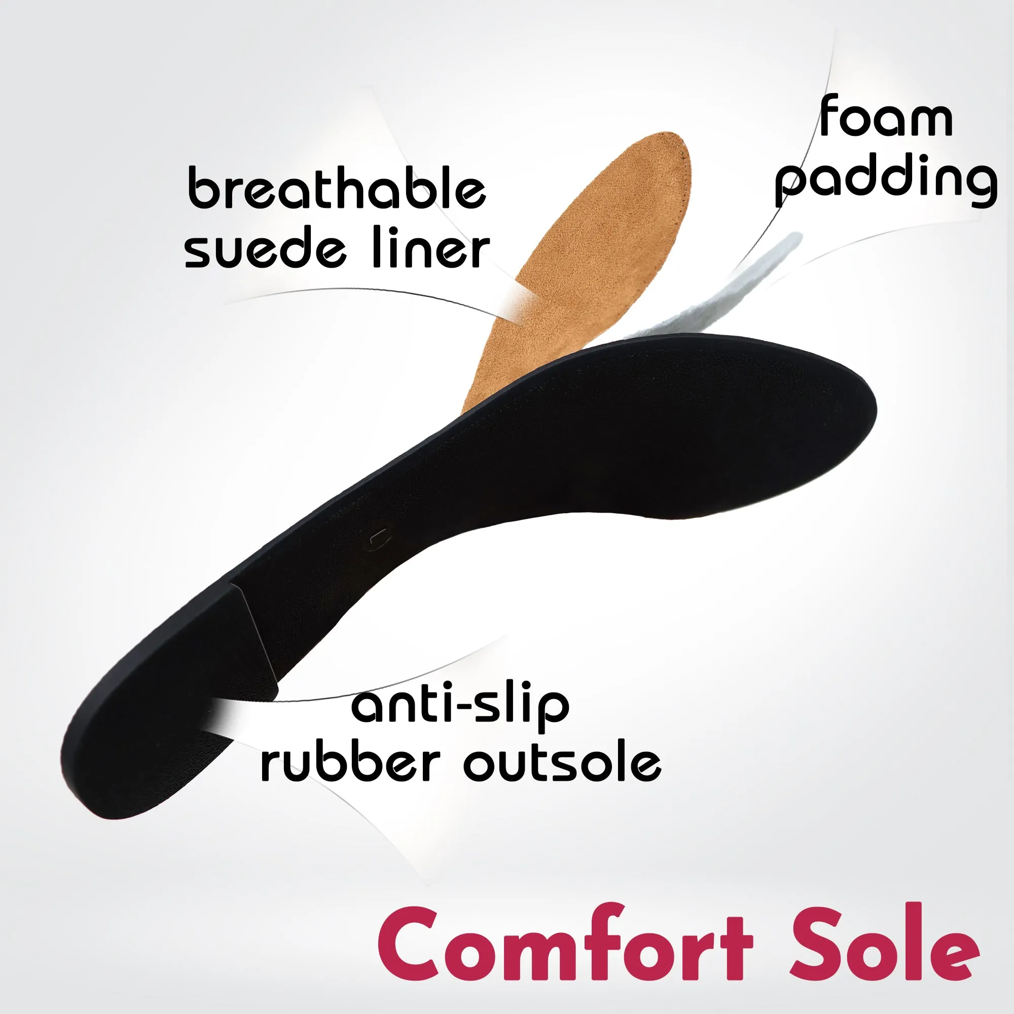 Foldable Travel Flat Portable Comfort Shoes with Pouch