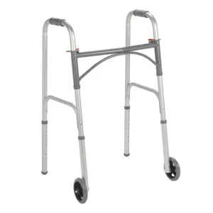 FOLDING JUNIOR WALKER TWO BUTTON WITH 5 " WHEELS
