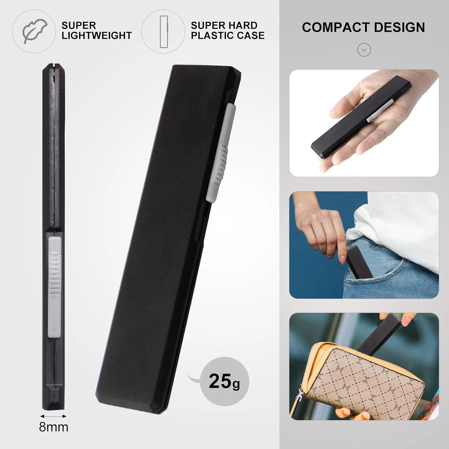Folding Reading Glasses Foldable Travel Handy Readers with Compact Case for Women Men