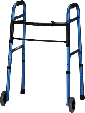 Folding Walker Color: Blue