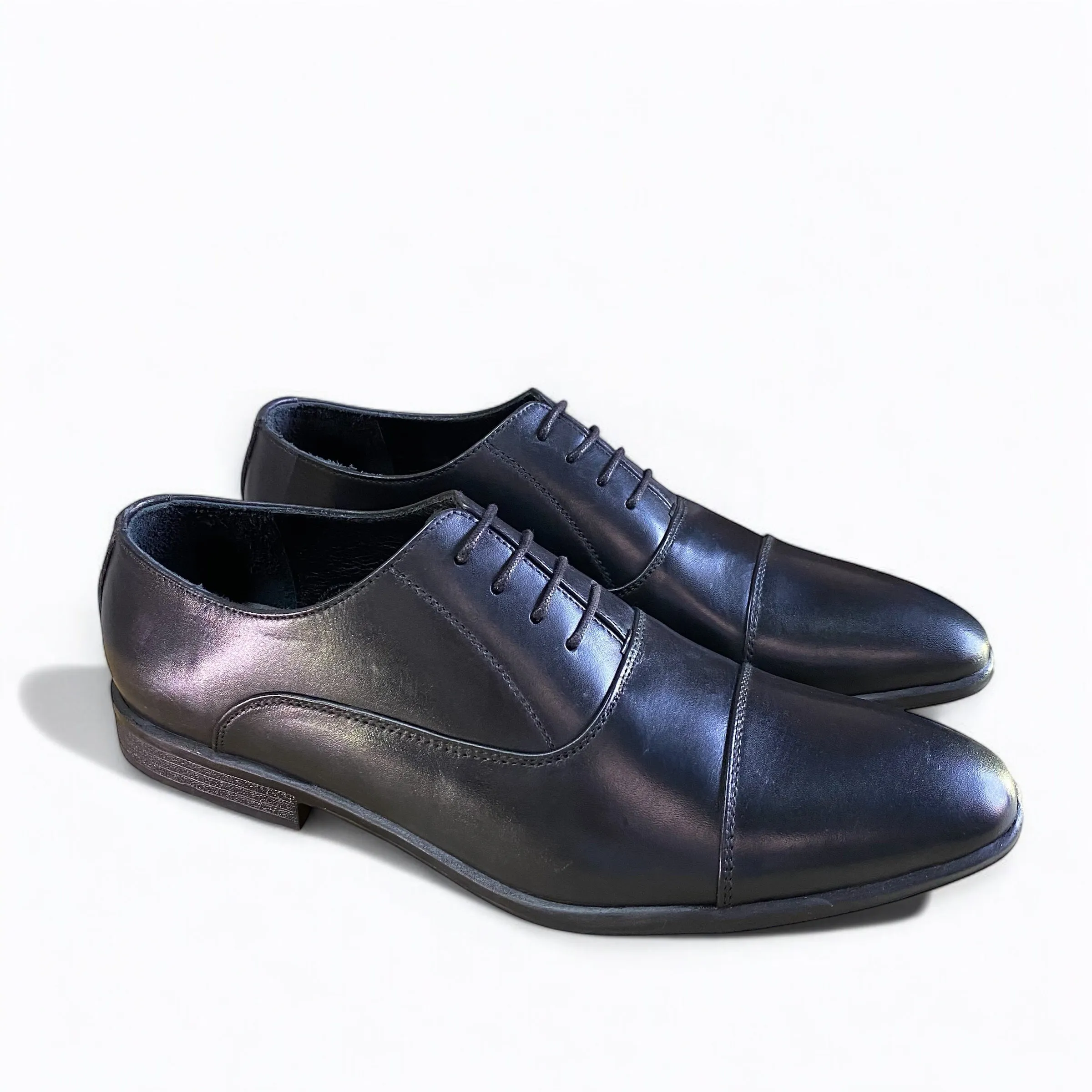 Formal Cape-Toe Black Oxford