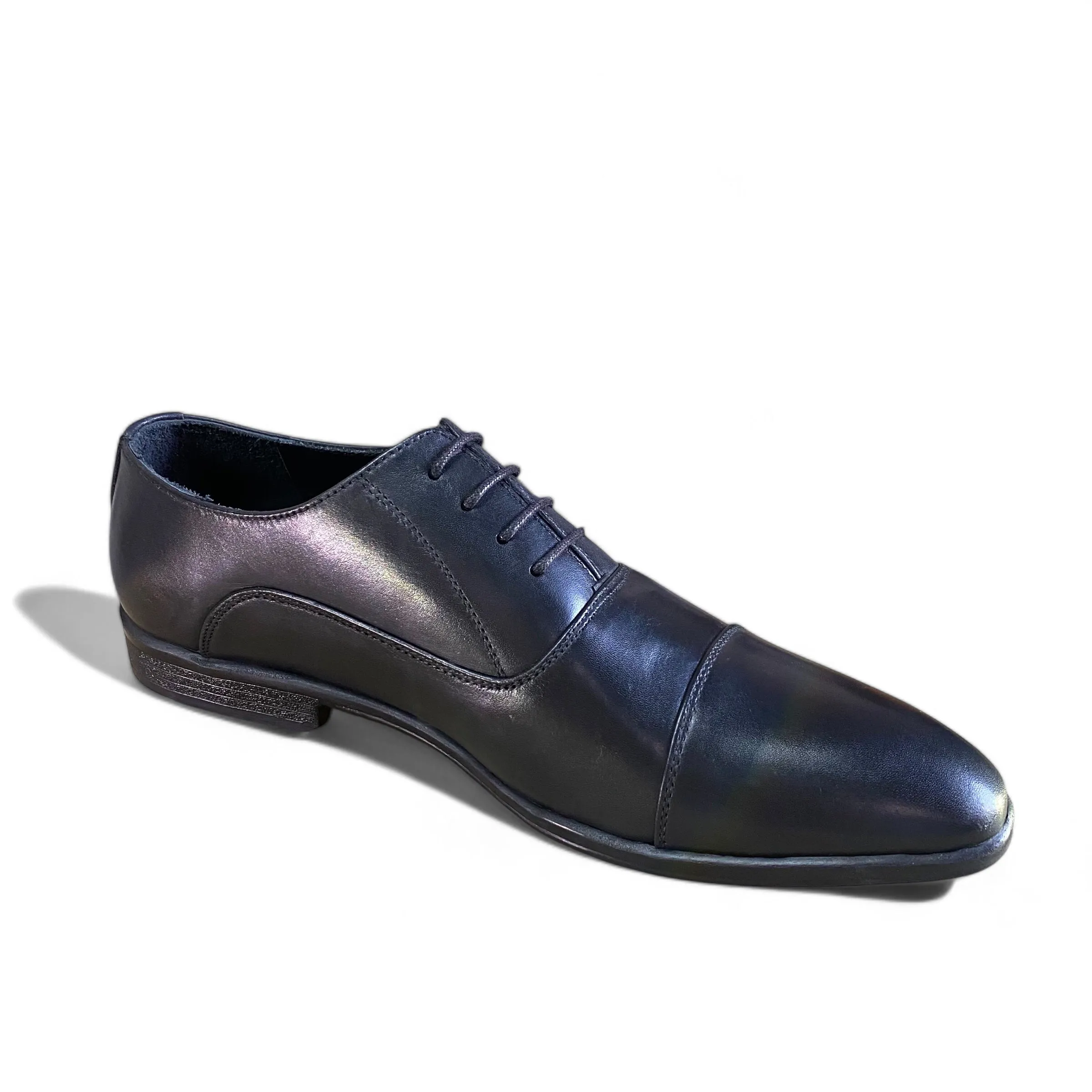 Formal Cape-Toe Black Oxford