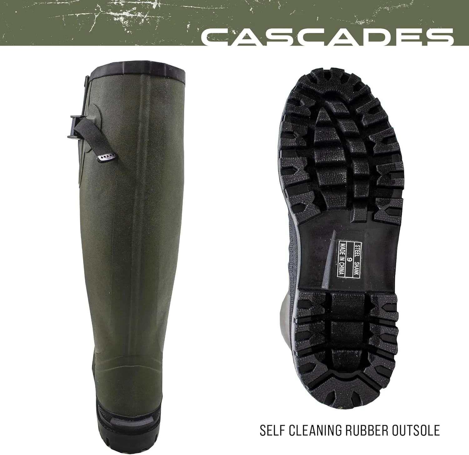 FROGG TOGGS Men's Cascades Waterproof Rubber Knee Boot Rain