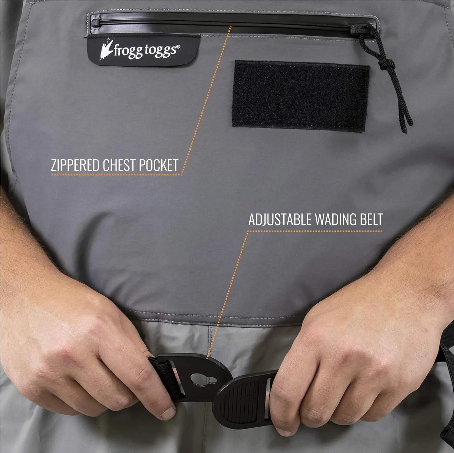 FROGG TOGGS Men's Hellbender Pro Waterproof Stockingfoot Fishing Chest Wader for Fishing