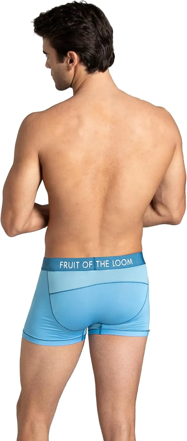 Fruit of the Loom Men's Getaway Boxer Briefs, Lightweight Breathable Fabric, Quick Dry & Odor Control