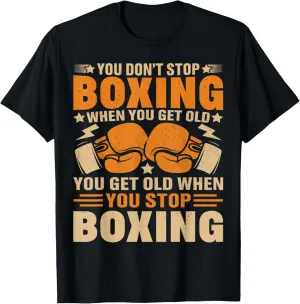 Funny Boxer Player Old School Boxing Youth Trainer Coach Dad T-Shirt