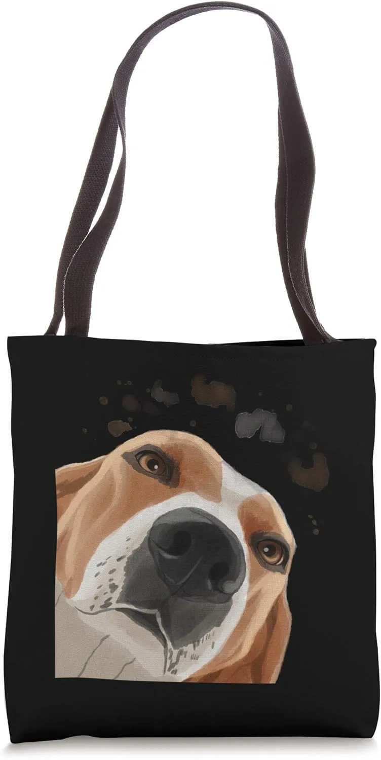 Funny Curious Dog Treeing Walker Coonhound Tote Bag