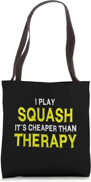 Funny squash trainer design for squash players Tote Bag