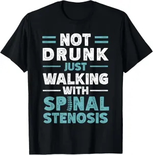 Fusion Spine Support Back Pain Get Well Spinal Stenosis T-Shirt
