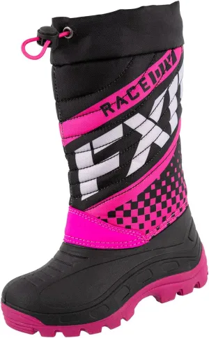 FXR Child Boost Boot (Black/Fuchsia - Size 13/EU 31)