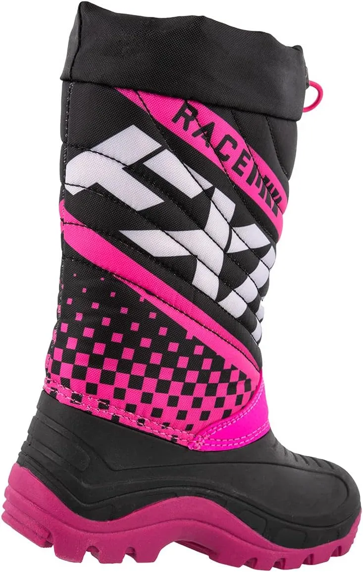 FXR Child Boost Boot (Black/Fuchsia - Size 13/EU 31)
