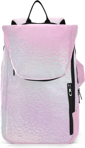 GAIGEO Yellow Amethyst Gradient Ombre Racket Bag, Multilayer Design Tennis Ball Bag, Sports and Daily Use