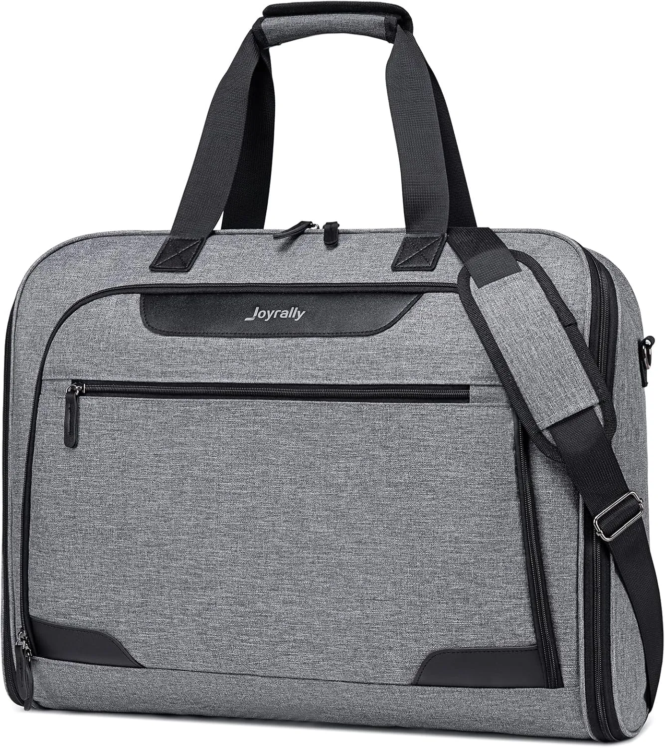 Garment Bags for Travel, Carry on Garment Bag with Shoulder Strap, Foldable Suit Travel Bags for Men, Wrinkle Free Garment Travel Bag for Hanging Clothes, Dark Grey