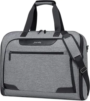 Garment Bags for Travel, Carry on Garment Bag with Shoulder Strap, Foldable Suit Travel Bags for Men, Wrinkle Free Garment Travel Bag for Hanging Clothes, Dark Grey