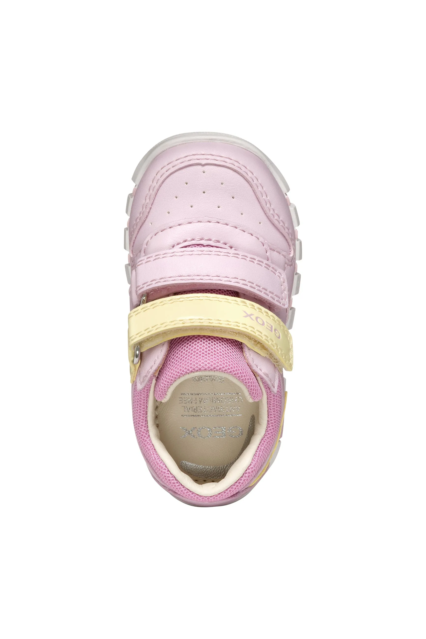 Geox Iupidoo Girls Pink Yellow Trainer
