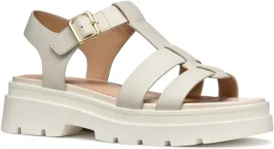 Geox Women's D Adacter S B Flat Sandals, Lt Sand, 8 Women