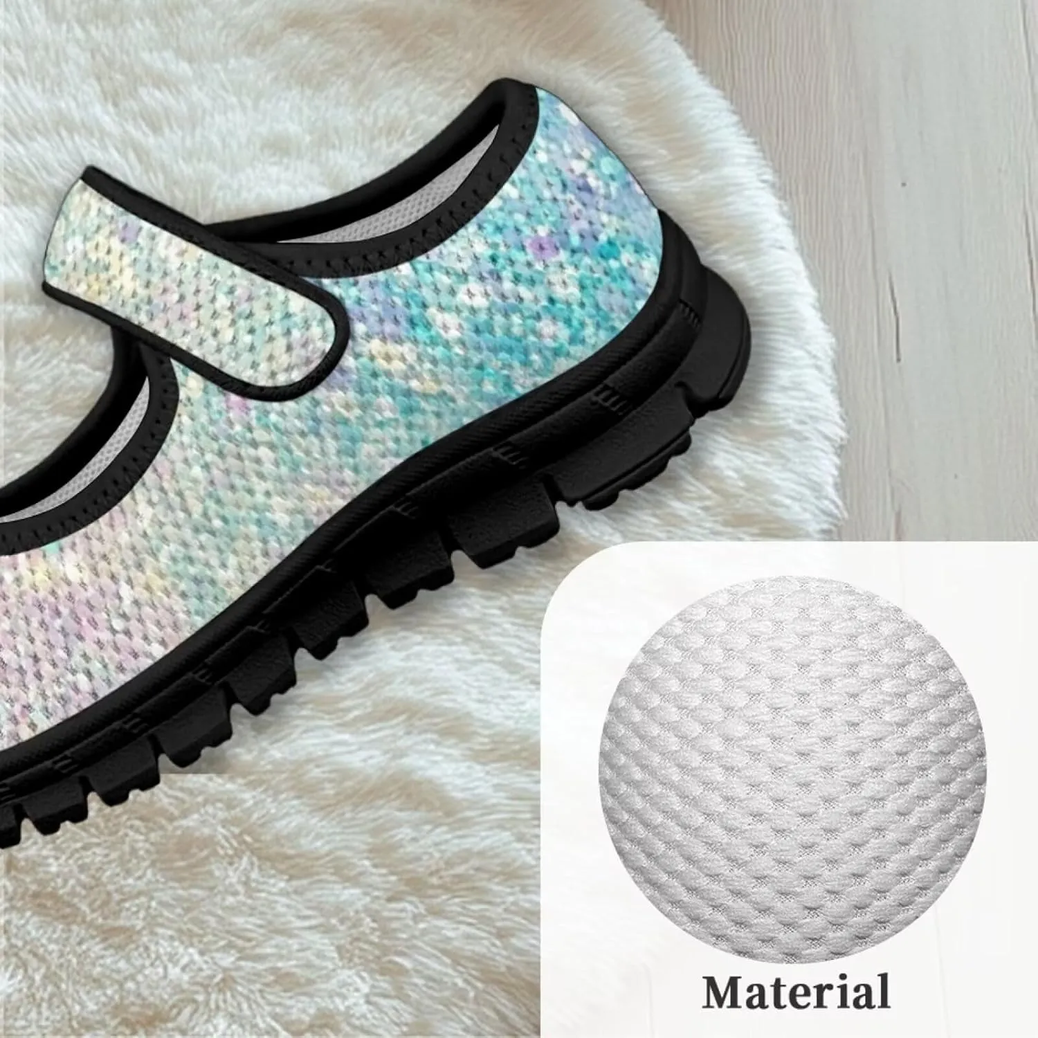 Girls Axolotl Mary Jane Dress Shoes Glitter Ballerina Princess Flat for Wedding, Party, Birthday US 11-2.5