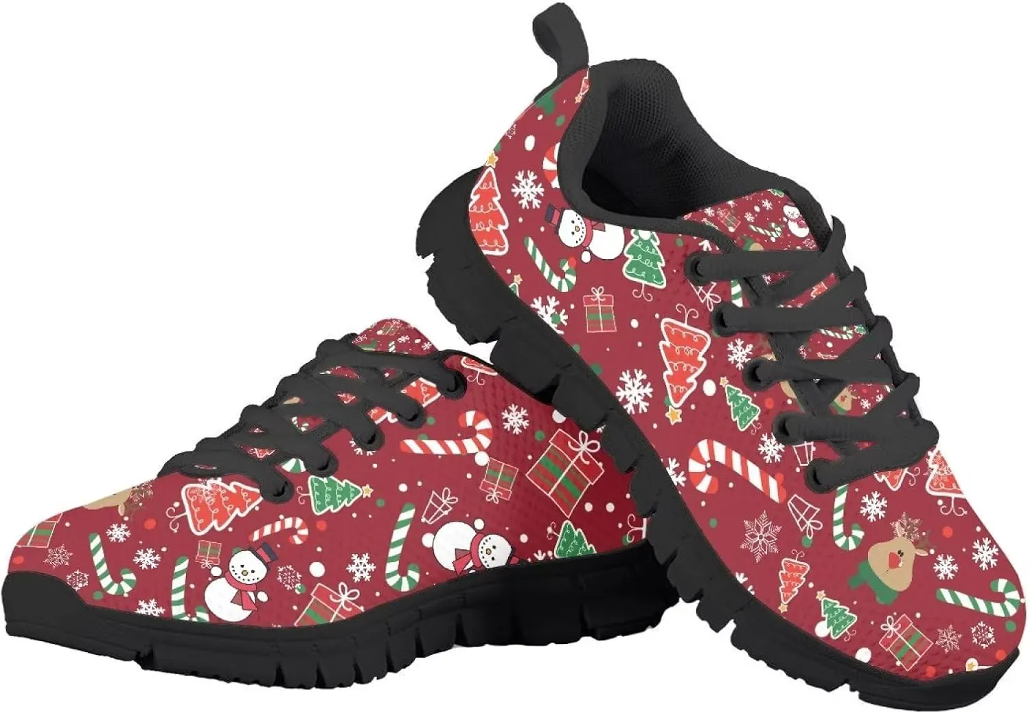 Gomyblomy Kids Running Shoes Boys Girls Tennis Shoes Lightweight Breathable Athletic Shoes Lace Up Flat Sneakers