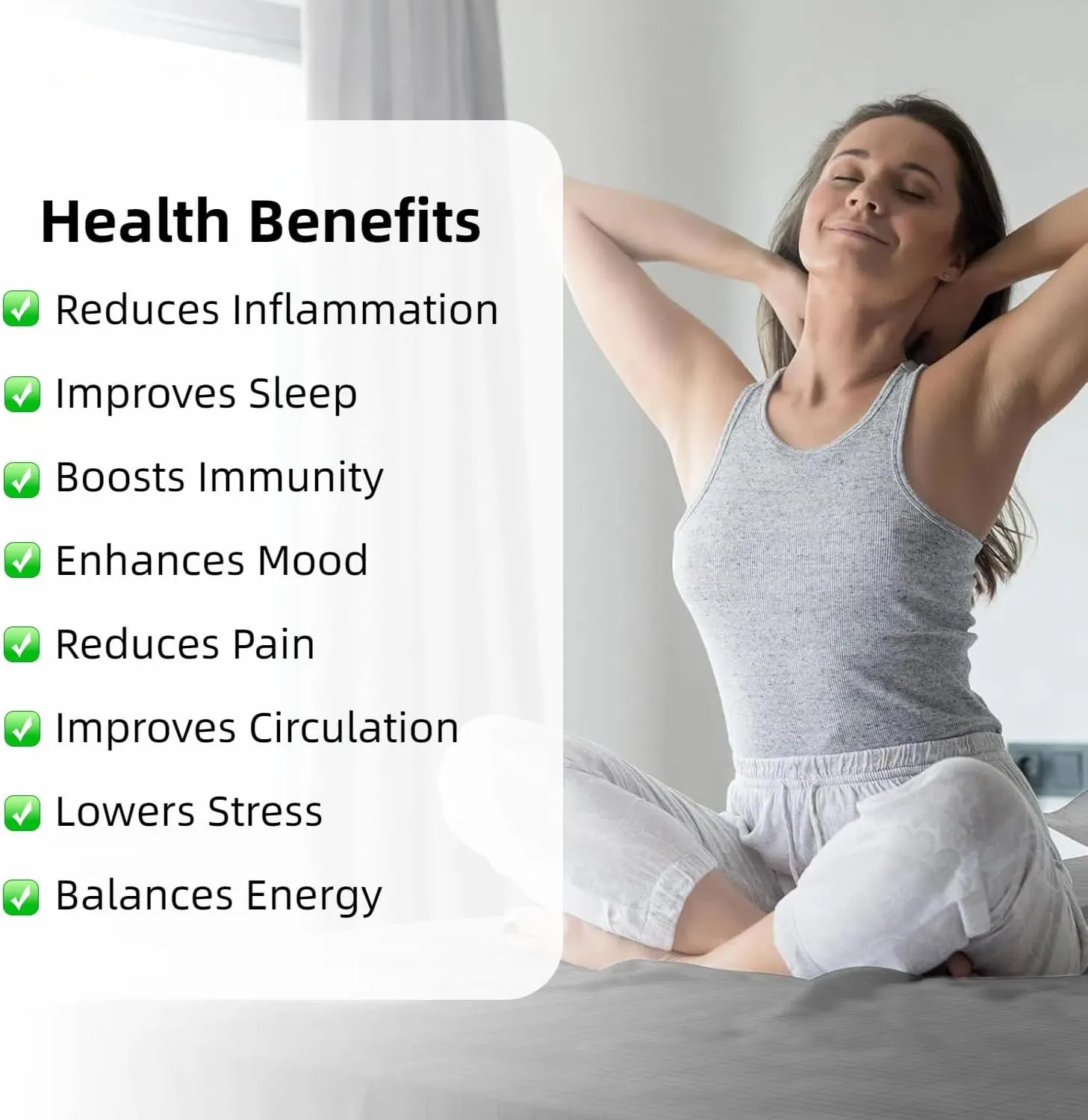 Grounding Sheets Queen Size with 15' Grounded Cord 90% Organic Cotton & 10% Pure Silver Fiber Grounding Flat Sheet Conductive Earthing Sheets Earth Connected Bedding, Gray