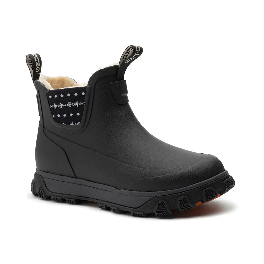 Grundens Women's Deviation Sherpa Ankle Boot - Black