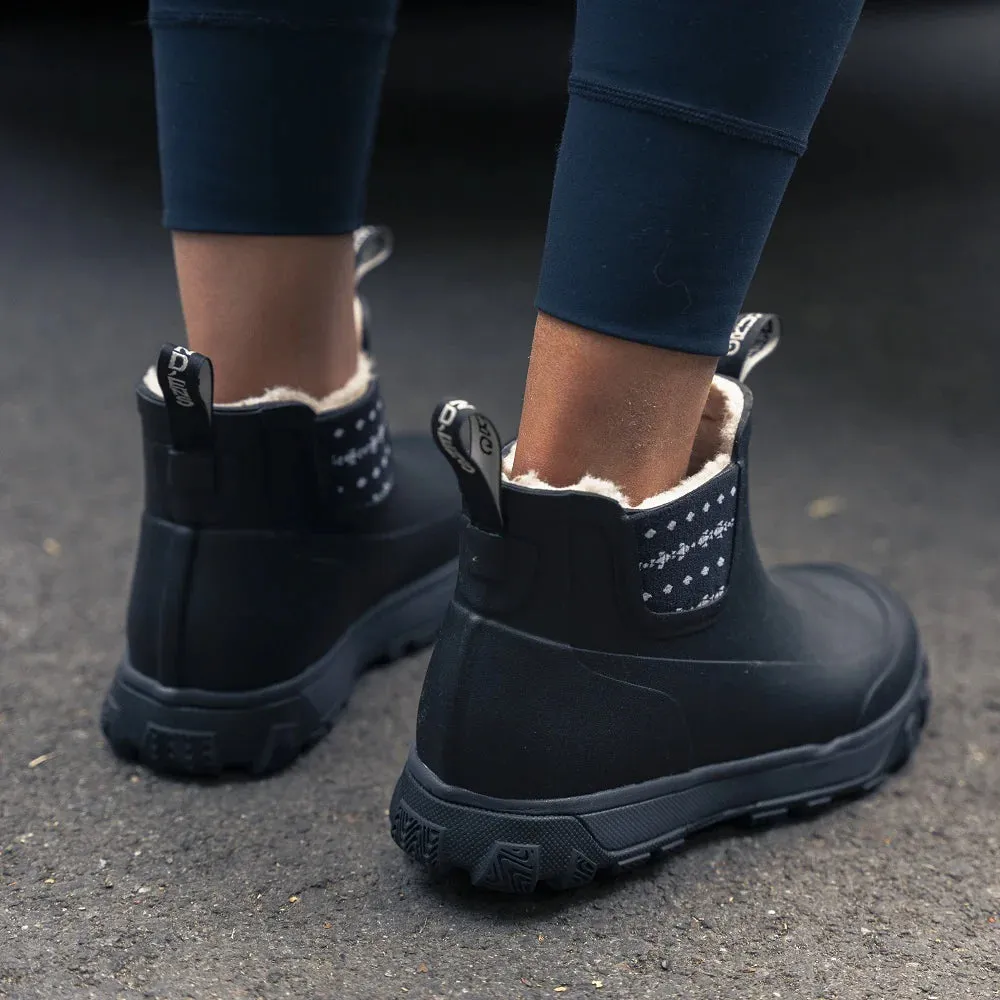 Grundens Women's Deviation Sherpa Ankle Boot - Black