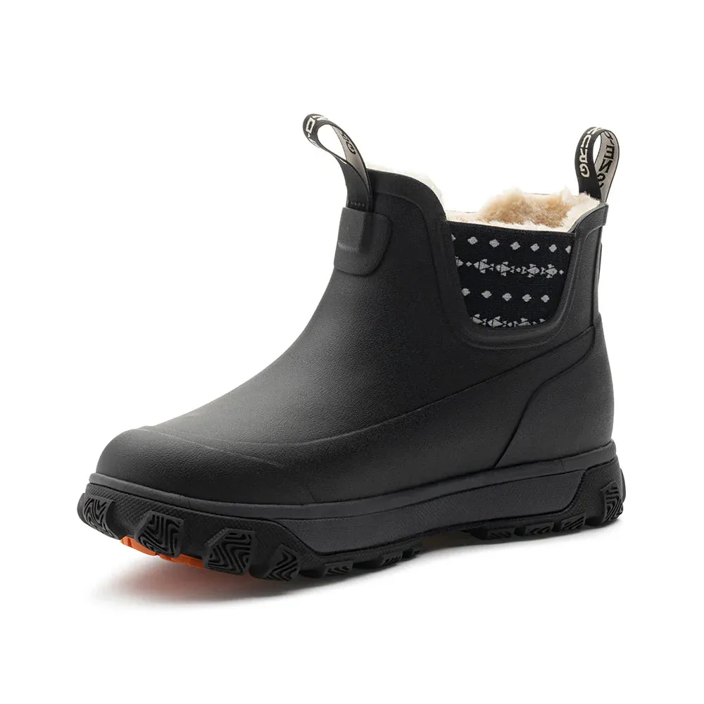 Grundens Women's Deviation Sherpa Ankle Boot - Black