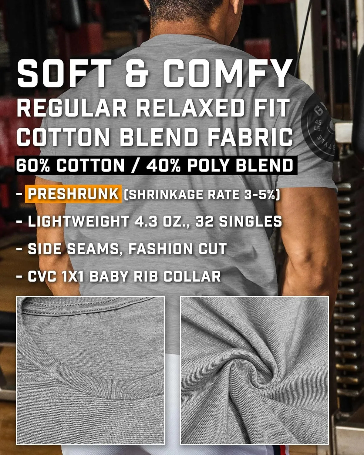 Gymish Lifestyle 2 More Workout Shirts for Men, Motivational T-Shirt for Gym
