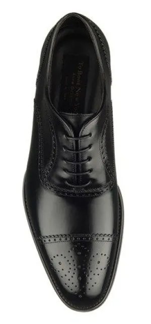 Handmade Black Oxford Shoes for Men - Elegant Formal Footwear