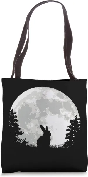 Hare hunter forest walker moonshine Tote Bag
