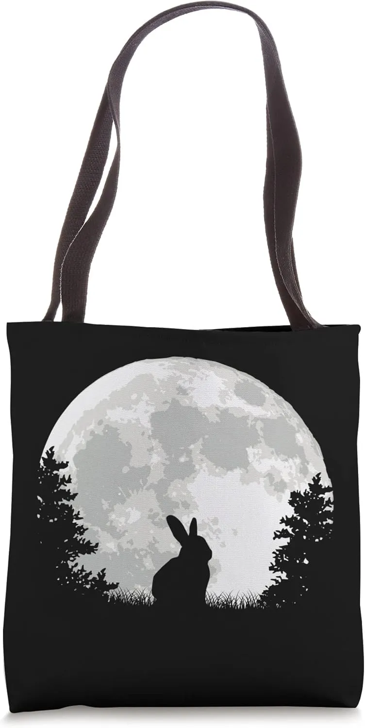 Hare hunter forest walker moonshine Tote Bag