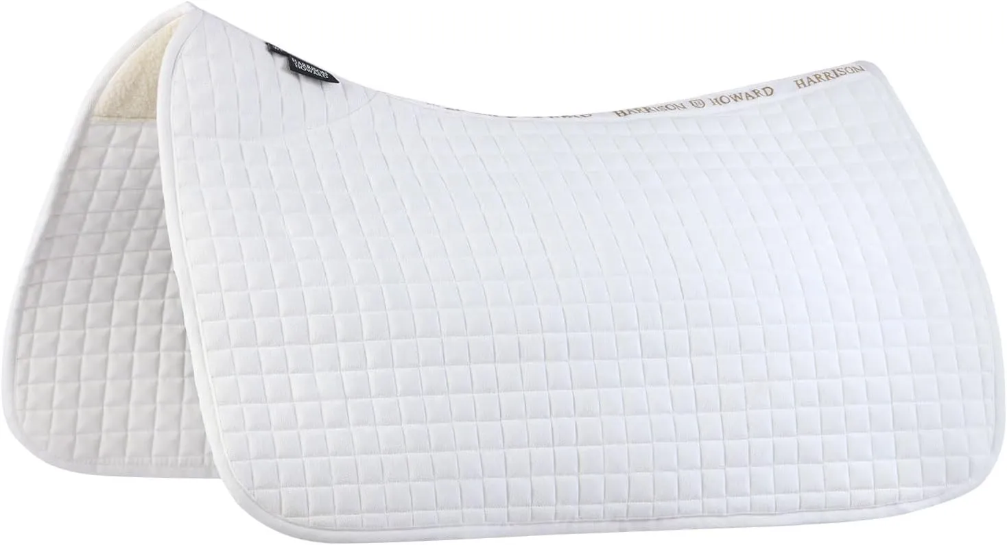 Harrison Howard All-Purpose Square Quilted Western Saddle Pad Breathable, Shock-Absorbing Saddle Pad Comfortable Fit for Horses