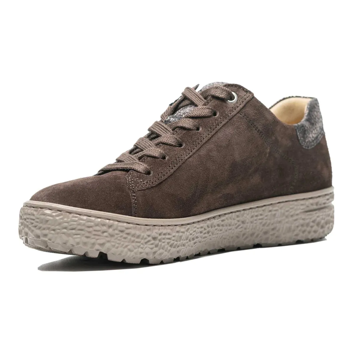Hartjes Phil Dark Brown/Old Gold Side Zip Oxford