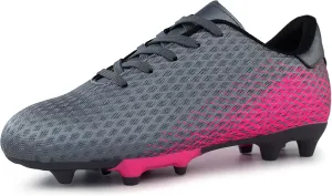 Hawkwell Kids Athletic Firm Ground Outdoor Comfortable Soccer Cleats Shoes(Toddler/Little Kid/Big Kid)
