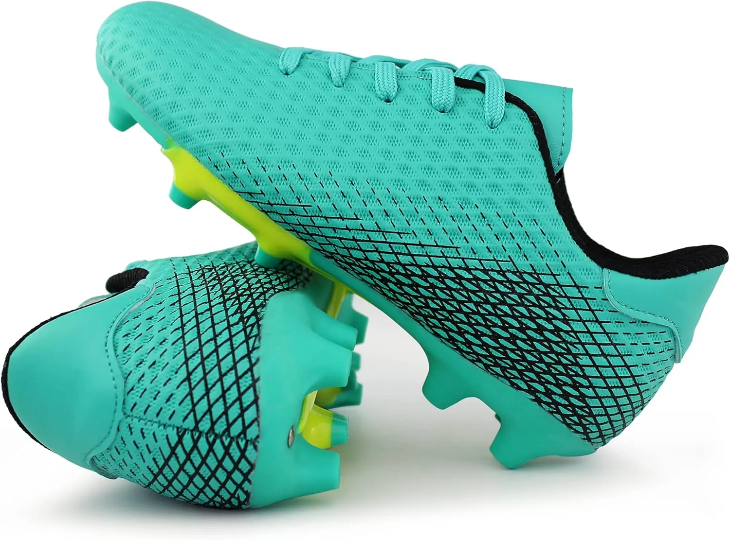 Hawkwell Kids Athletic Firm Ground Outdoor Comfortable Soccer Cleats Shoes(Toddler/Little Kid/Big Kid)