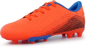 Hawkwell Kids Athletic Firm Ground Outdoor Comfortable Soccer Cleats Shoes(Toddler/Little Kid/Big Kid)