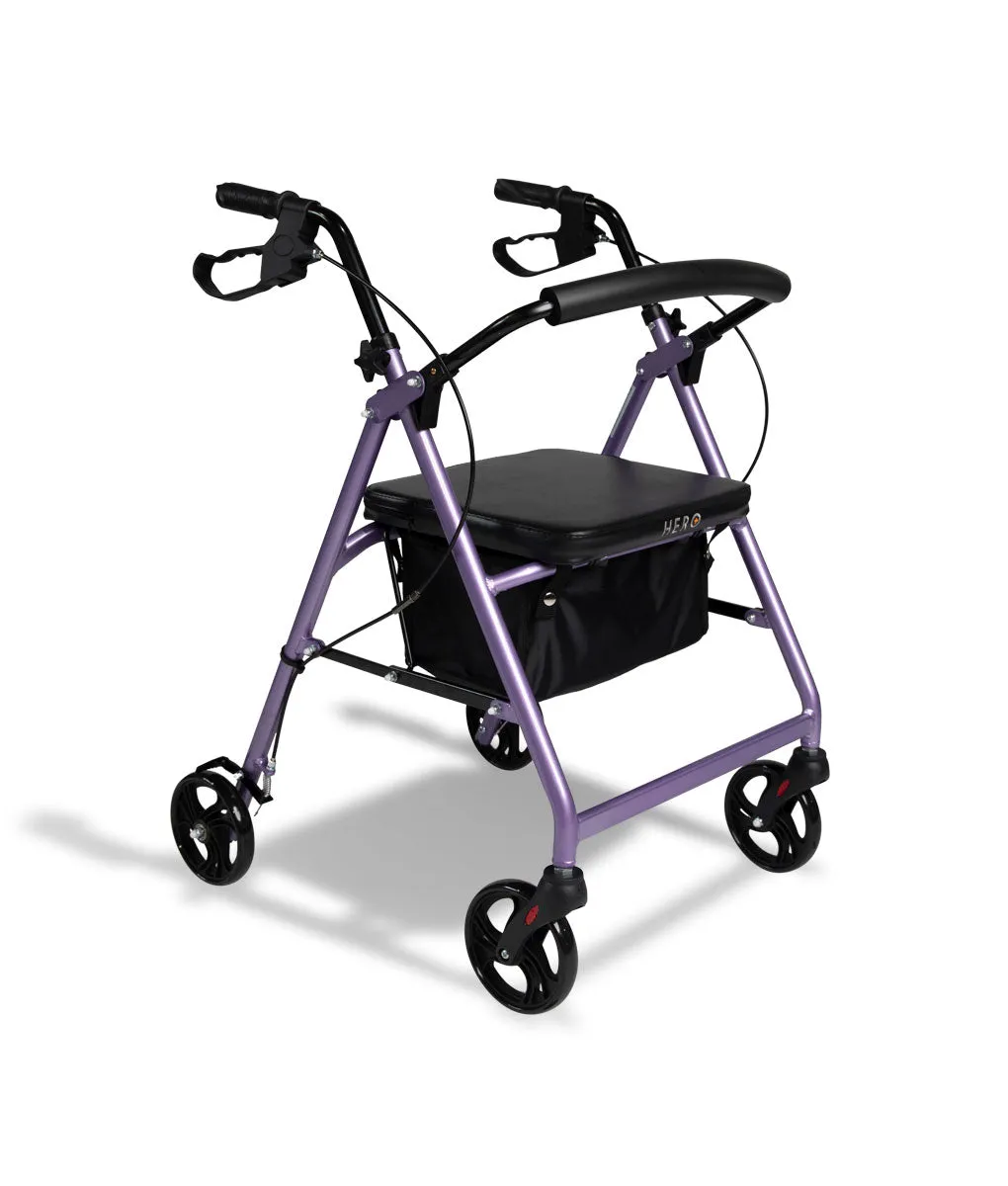 Hero Seat Walker – Rollator – Four Wheeled Walker