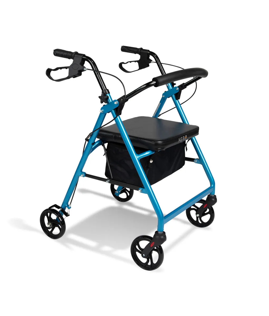 Hero Seat Walker – Rollator – Four Wheeled Walker