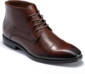 Holy dove Mens Dress Boots,Premium Leather Oxford Chukka, Waterproof Non-Slip Business Boots for Men‌‌