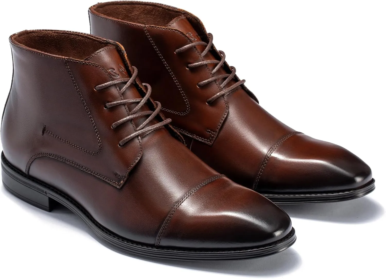 Holy dove Mens Dress Boots,Premium Leather Oxford Chukka, Waterproof Non-Slip Business Boots for Men‌‌