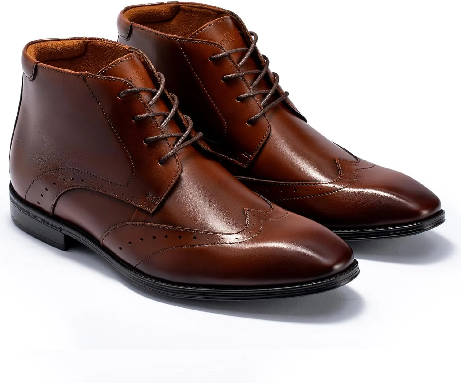 Holy dove Mens Dress Boots,Premium Leather Oxford Chukka, Waterproof Non-Slip Business Boots for Men‌‌