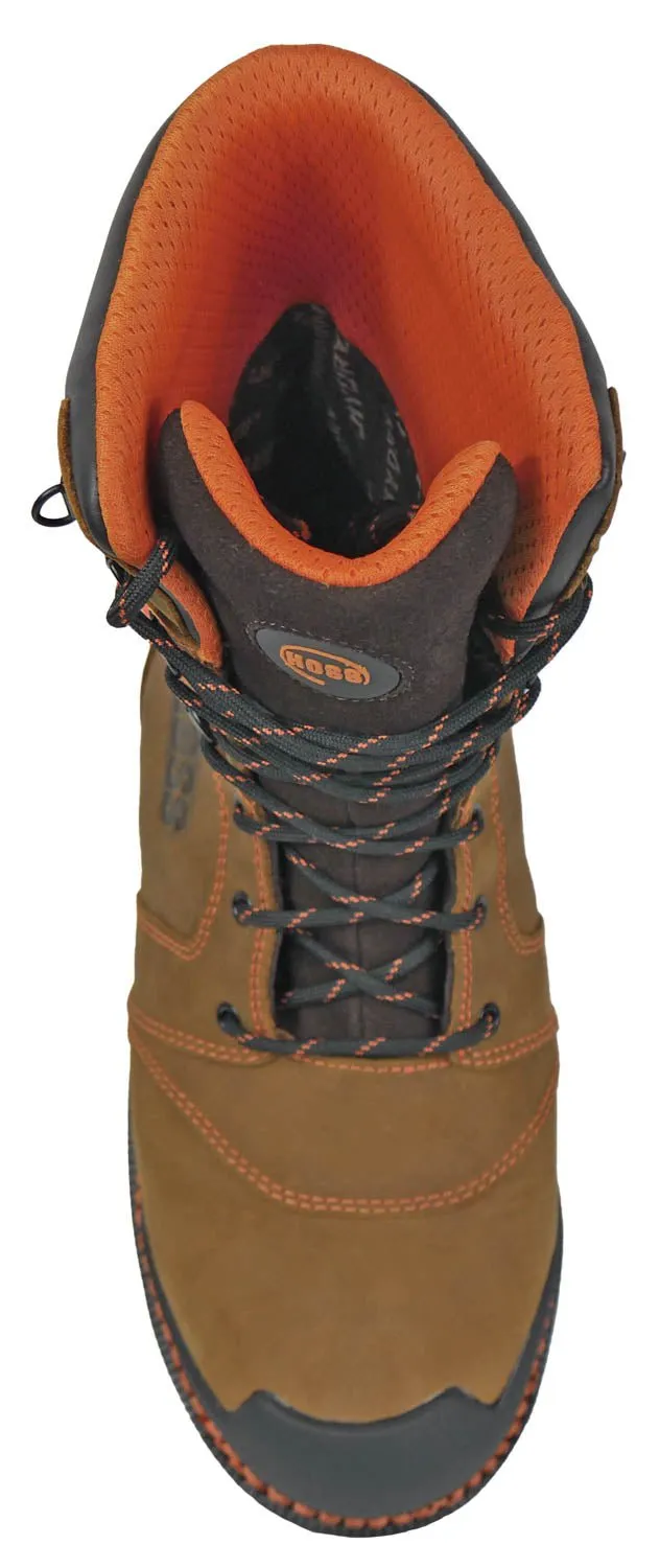 Hoss Boots Mens Clash 1000G Soft Toe Brown Leather Work Boots