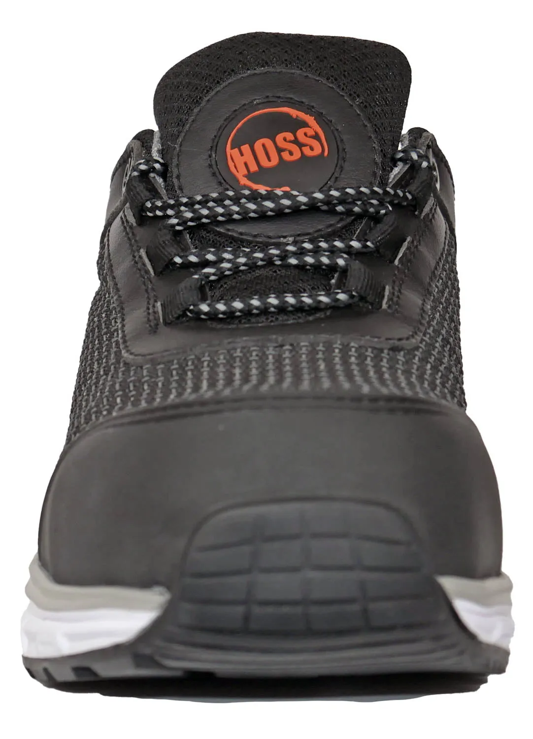 Hoss Boots Mens Shovelhead Composite toe Black Textile Work Shoes