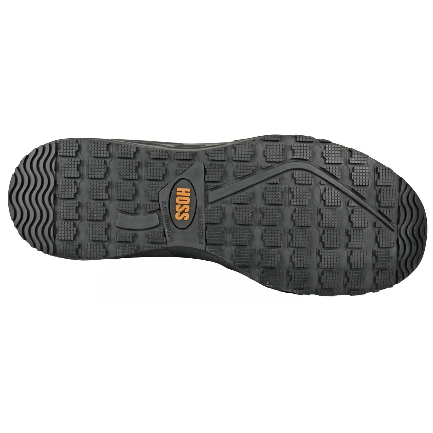 Hoss Boots Mens Wheeler High Composite toe Black Textile Work Boots