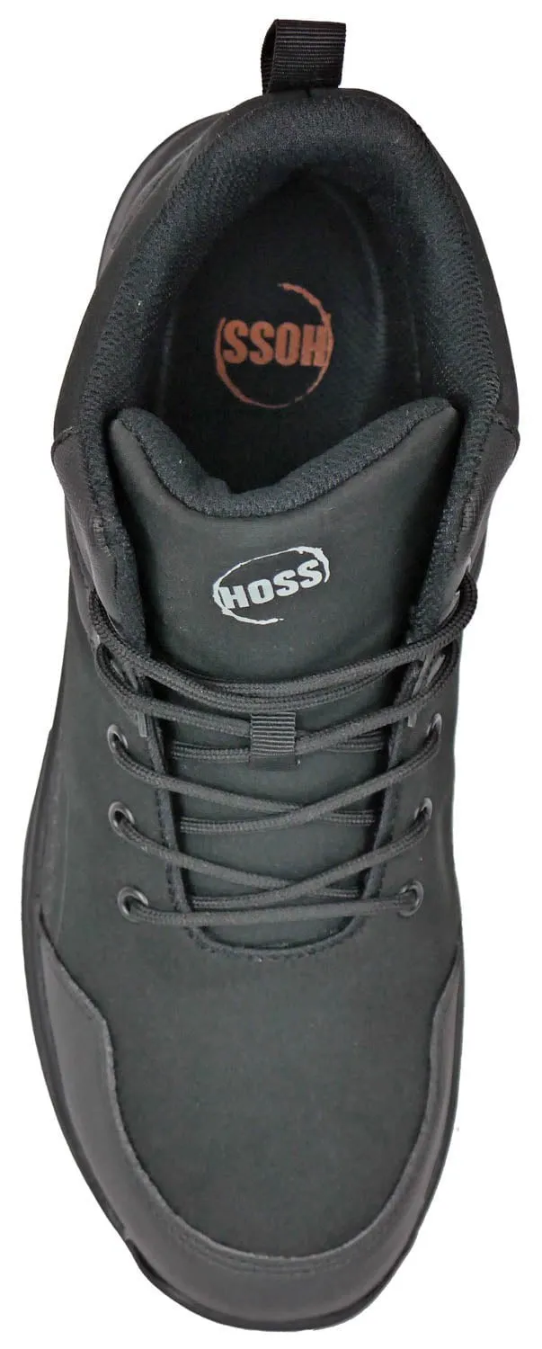 Hoss Boots Mens Wheeler High Composite toe Black Textile Work Boots