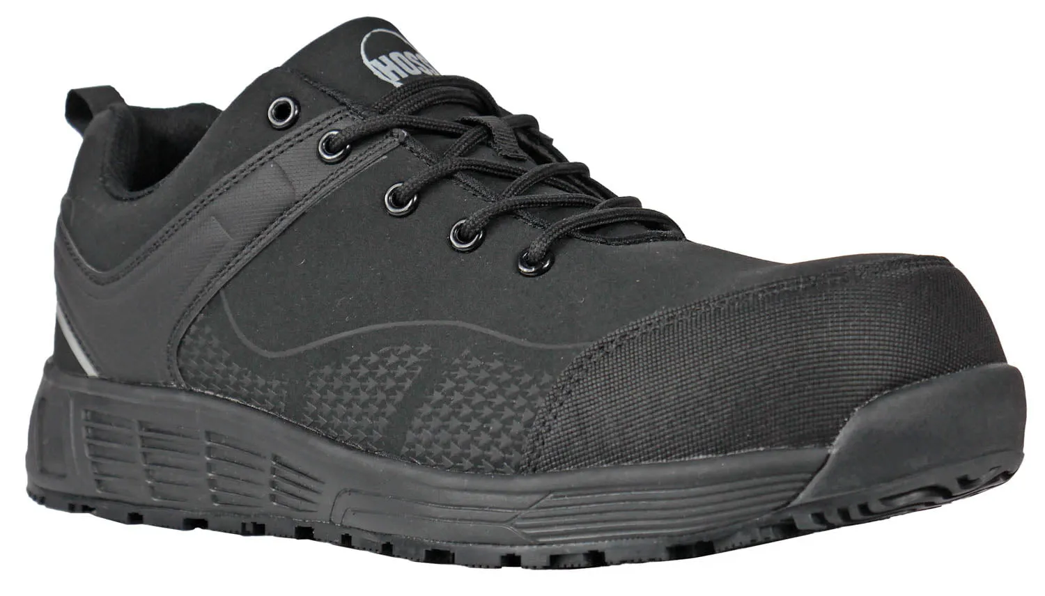 Hoss Boots Mens Wheeler Low Composite toe Black Textile Work Shoes