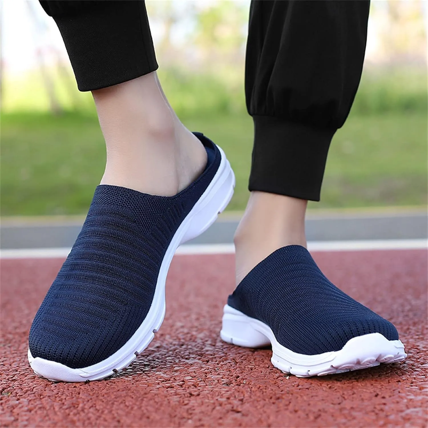 House Slippers Men 8 Mesh Breathable Lightweight Slip On Flat Casual Half Slippers Size 13 Mens Shoes Slippers