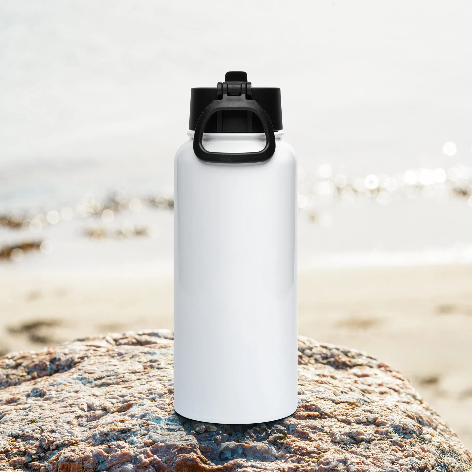 Houston We Have So Many Problems - Stainless steel water bottle with a straw lid