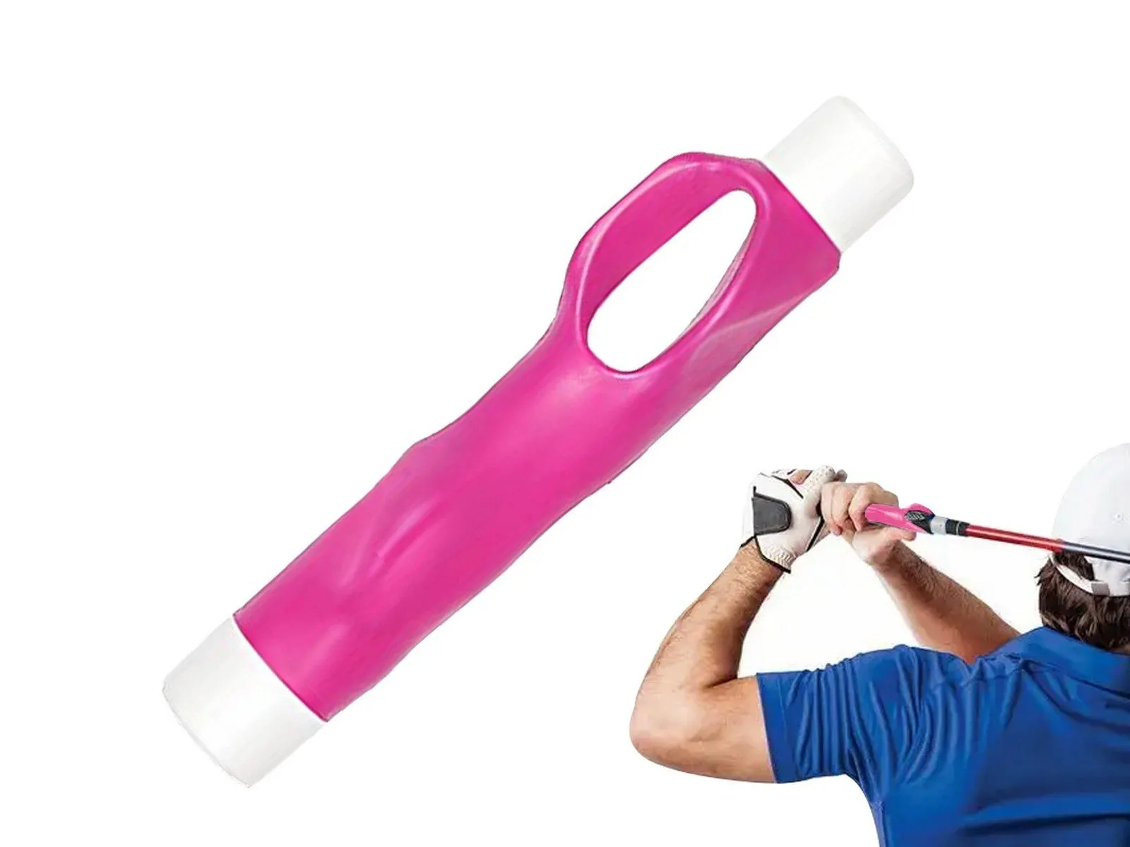 Improved White Secure delivery Golf - Trainer Positioning Grip Attachment Club for Hand Wholesale