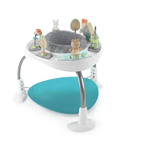 Ingenuity Spring & Sprout 2-in-1 Baby Activity Center Jumper and Table with Infant Toys - Ages 6 Months  , First Forest